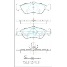 DFB2941 DITAS Комплект тормозных колодок, дисковый тормоз