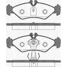 8110 23009 TRISCAN Комплект тормозных колодок, дисковый тормоз
