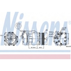 89021 NISSENS Компрессор, кондиционер