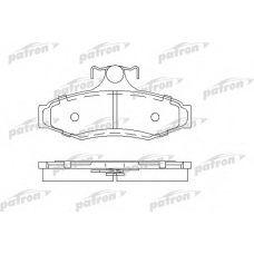 PBP1336 PATRON Комплект тормозных колодок, дисковый тормоз