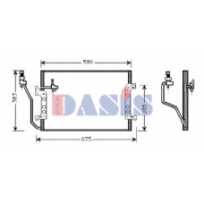 122015N AKS DASIS Конденсатор, кондиционер