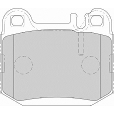 FD7018A NECTO Комплект тормозных колодок, дисковый тормоз