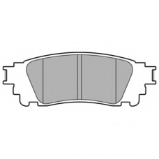 LP3171 DELPHI Комплект тормозных колодок, дисковый тормоз