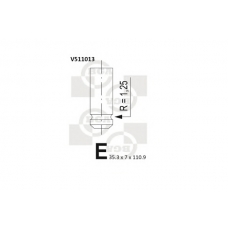 V511013 BGA Впускной клапан