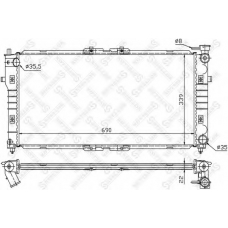 10-25033-SX STELLOX Радиатор, охлаждение двигателя
