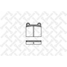 017 060-SX STELLOX Комплект тормозных колодок, дисковый тормоз