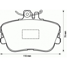 571828X BENDIX Комплект тормозных колодок, дисковый тормоз