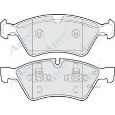 PAD1441 APEC Комплект тормозных колодок, дисковый тормоз