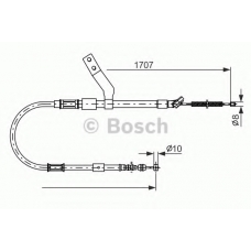 1 987 482 260 BOSCH Трос, стояночная тормозная система
