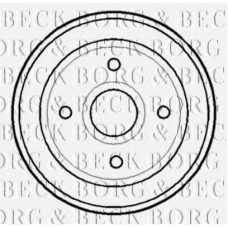 BBR7115 BORG & BECK Тормозной барабан