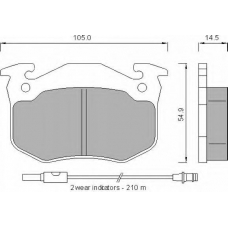 528281 ROULUNDS Комплект тормозных колодок, дисковый тормоз