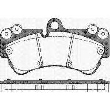 8110 29048 TRISCAN Комплект тормозных колодок, дисковый тормоз