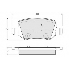PF1290 PROCODIS FRANCE Комплект тормозных колодок, дисковый тормоз
