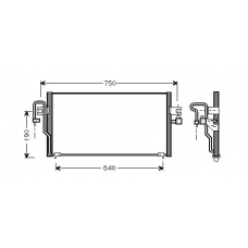 DN5164 AVA Конденсатор, кондиционер