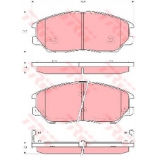 GDB3360 TRW Комплект тормозных колодок, дисковый тормоз