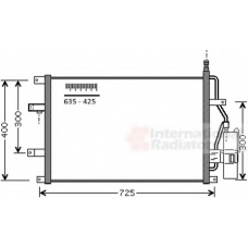 59015107 VAN WEZEL Конденсатор, кондиционер