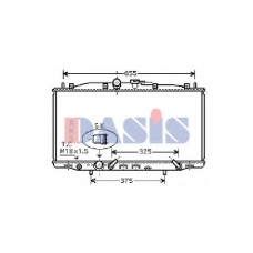 100037N AKS DASIS Радиатор, охлаждение двигателя