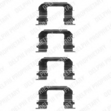 LX0349 DELPHI Комплектующие, колодки дискового тормоза