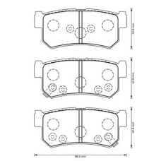 573377B BENDIX Комплект тормозных колодок, дисковый тормоз