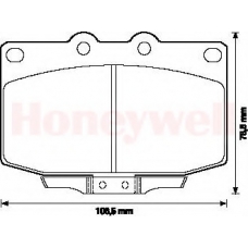 572174B BENDIX Комплект тормозных колодок, дисковый тормоз