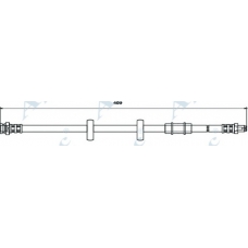 HOS3021 APEC Тормозной шланг