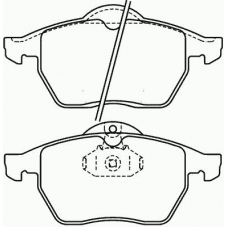 MDB1813 MINTEX Комплект тормозных колодок, дисковый тормоз