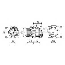 TOK658 Prasco Компрессор, кондиционер