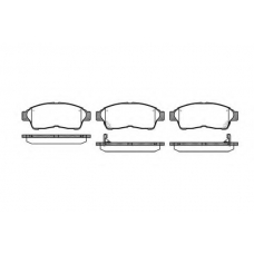 P5023.02 WOKING Комплект тормозных колодок, дисковый тормоз