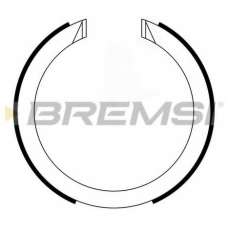 GF0634 BREMSI Комплект тормозных колодок, стояночная тормозная с