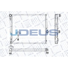 RA0050750 JDEUS Радиатор, охлаждение двигателя