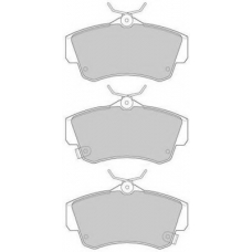 FBP-1729 FREMAX Комплект тормозных колодок, дисковый тормоз