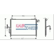 0220121 KUHLER SCHNEIDER Конденсатор, кондиционер