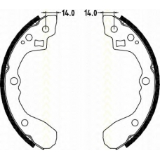 8100 18002 TRISCAN Комплект тормозных колодок