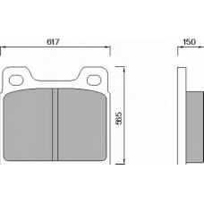 460283 ROULUNDS Комплект тормозных колодок, дисковый тормоз