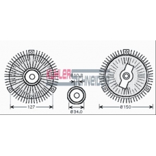 0382901 KUHLER SCHNEIDER Сцепление, вентилятор радиатора
