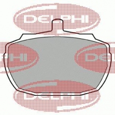LP47 DELPHI Комплект тормозных колодок, дисковый тормоз