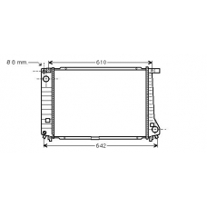 BW2104 AVA Радиатор, охлаждение двигателя