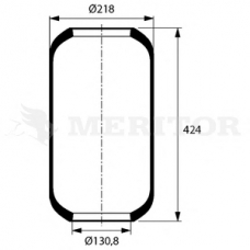 MLF8203 MERITOR Кожух пневматической рессоры