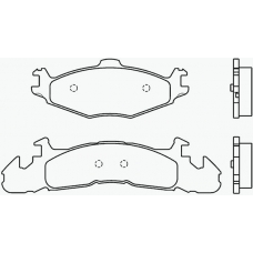 MDB1603 MINTEX Комплект тормозных колодок, дисковый тормоз
