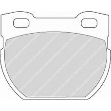 FDB872 FERODO Комплект тормозных колодок, дисковый тормоз