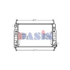 090720N AKS DASIS Радиатор, охлаждение двигателя