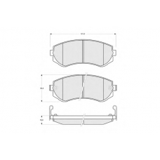 PF1563 PROCODIS FRANCE Комплект тормозных колодок, дисковый тормоз