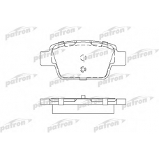 PBP1469 PATRON Комплект тормозных колодок, дисковый тормоз