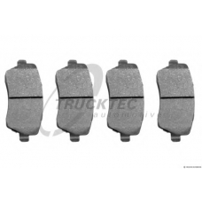 02.35.449 TRUCKTEC AUTOMOTIVE Комплект тормозных колодок, дисковый тормоз