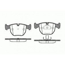 0596.10 REMSA Комплект тормозных колодок, дисковый тормоз