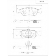 FBP4144 FI.BA Комплект тормозных колодок, дисковый тормоз