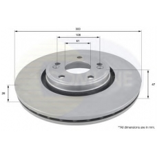 ADC1537V COMLINE Тормозной диск