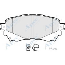 PAD1942 APEC Комплект тормозных колодок, дисковый тормоз