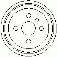 7D0138 KAWE Тормозной барабан