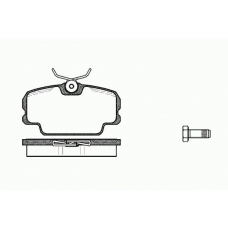 0145 00 KAWE Комплект тормозных колодок, дисковый тормоз